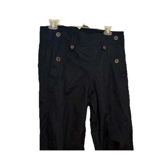 Columbia Snow Pants Womens Small (actual 33x30) Black Hi-Rise Flat Front Button - Picture 2 of 9